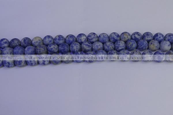 CSO533 15.5 inches 10mm round matte African sodalite beads wholesale