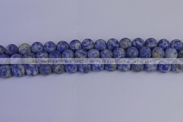 CSO534 15.5 inches 12mm round matte African sodalite beads wholesale