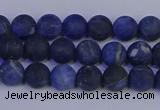 CSO541 15.5 inches 6mm round matte sodalite beads wholesale