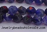 CSO552 15.5 inches 8mm faceted nuggets sodalite gemstone beads