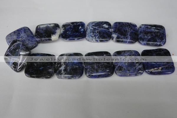 CSO57 15.5 inches 35*35mm square sodalite gemstone beads