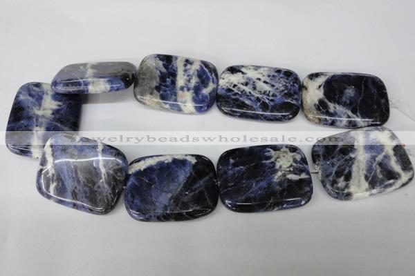 CSO58 15.5 inches 35*45mm rectangle sodalite gemstone beads