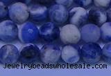 CSO622 15.5 inches 8mm faceted round AB grade sodalite beads