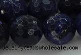 CSO648 15.5 inches 18mm faceted round sodalite gemstone beads