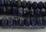 CSO662 15.5 inches 5*8mm faceted rondelle sodalite gemstone beads