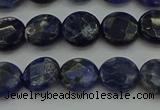 CSO705 15.5 inches 10mm faceted coin sodalite gemstone beads