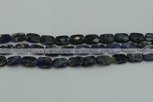 CSO737 15.5 inches 12*16mm faceted rectangle sodalite gemstone beads