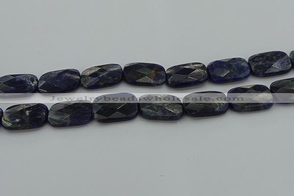 CSO740 15.5 inches 18*25mm faceted rectangle sodalite gemstone beads