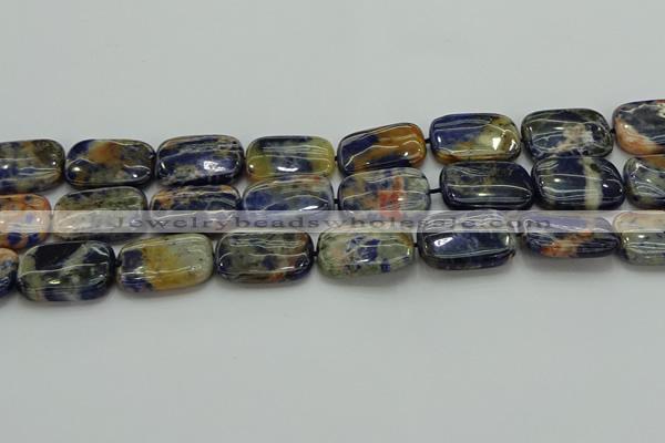 CSO793 15.5 inches 18*25mm rectangle orange sodalite beads