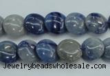 CSO80 15.5 inches 12mm flat round sodalite gemstone beads wholesale