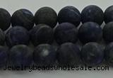 CSO812 15.5 inches 8mm round matte sodalite gemstone beads