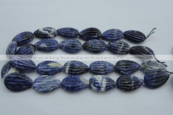 CSO83 15.5 inches 20*30mm teardrop sodalite gemstone beads wholesale