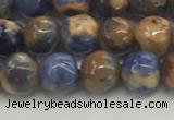 CSO831 15.5 inches 6mm round orange sodalite beads wholesale