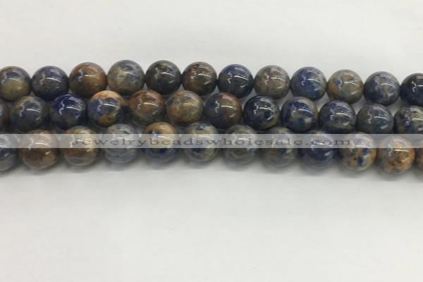 CSO834 15.5 inches 12mm round orange sodalite beads wholesale