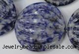 CSO85 15.5 inches 35mm flat round sodalite gemstone beads