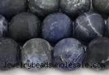 CSO927 15 inches 8mm round matte sodalite beads