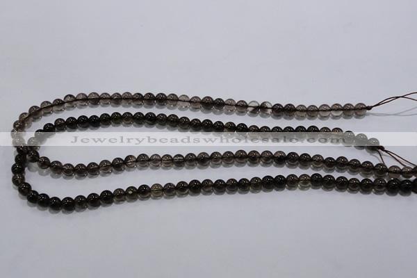 CSQ100 15.5 inches 6mm round grade AA natural smoky quartz beads