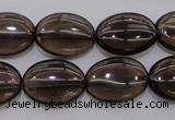 CSQ234 15.5 inches 13*18mm oval grade AA natural smoky quartz beads