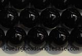 CSQ404 15.5 inches 12mm round black morion smoky quartz beads