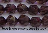 CSQ523 15.5 inches 10mm faceted nuggets smoky quartz beads