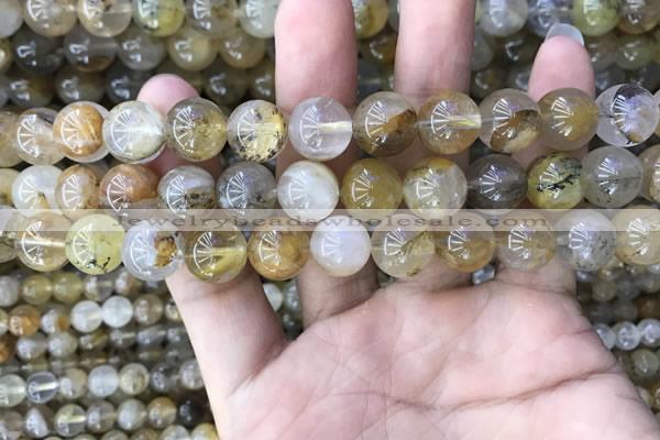 CSQ804 15.5 inches 12mm round scenic quartz beads wholesale