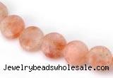 CSS02 8mm flat round natural indian sunstone beads wholesale