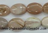 CSS205 15.5 inches 13*18mm oval natural sunstone beads