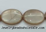 CSS206 15.5 inches 18*25mm oval natural sunstone beads