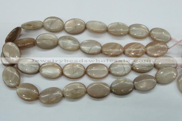 CSS206 15.5 inches 18*25mm oval natural sunstone beads