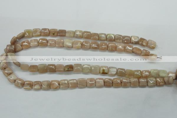 CSS208 15.5 inches 10*10mm square natural sunstone beads