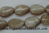 CSS220 15.5 inches 13*18mm flat teardrop natural sunstone beads