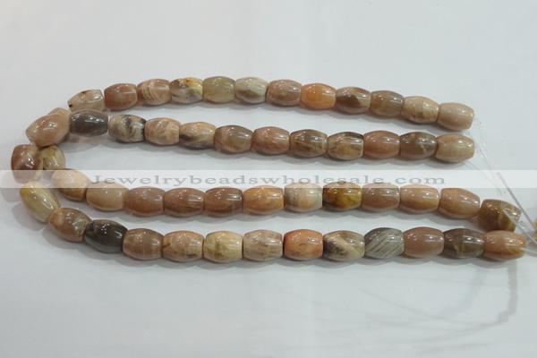 CSS251 15.5 inches 12*16mm drum natural sunstone beads