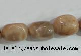 CSS254 15.5 inches 16*18mm nuggets natural sunstone beads