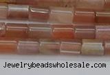 CSS266 15.5 inches 5*8mm tube sunstone beads wholesale