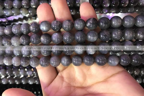 CSS317 15.5 inches 10mm round black sunstone gemstone beads