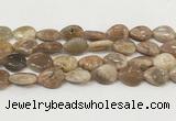 CSS409 15.5 inches 15*20mm flat teardrop sunstone beads wholesale