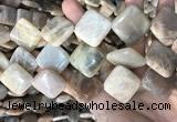 CSS432 15.5 inches 25*25mm diamond sunstone beads wholesale