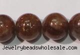 CSS556 15.5 inches 12mm round natural golden sunstone beads