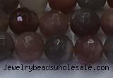 CSS644 15.5 inches 12mm faceted round sunstone gemstone beads wholesale