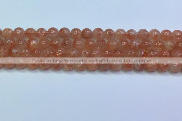 CSS714 15.5 inches 7mm round natural golden sunstone beads