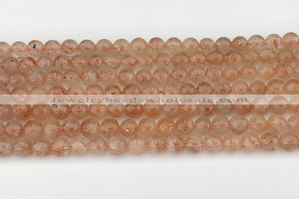 CSS751 15.5 inches 6mm round golden sunstone beads wholesale