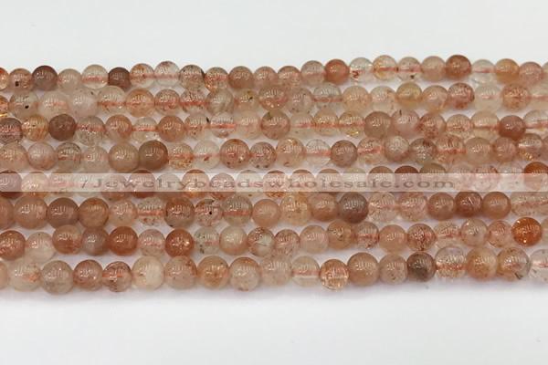 CSS760 15.5 inches 5mm round golden sunstone beads wholesale