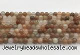 CSS770 15.5 inches 6mm round sunstone gemstone beads wholesale