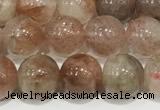 CSS801 15 inches 8mm round rainbow sunstone beads