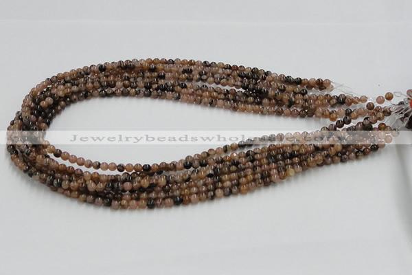 CST01 15.5 inches 4mm round staurolite gemstone beads wholesale