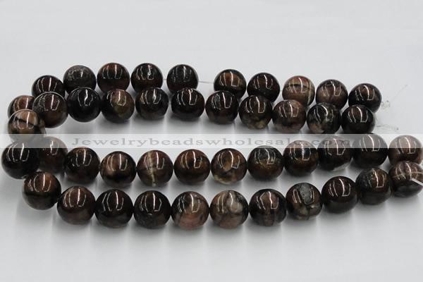 CST05 15.5 inches 18mm round staurolite gemstone beads wholesale