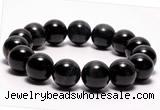 CTB04 7 inches 12mm round blue tiger eye stretch bracelet