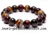 CTB07 7 inches 10mm round tiger eye stretch bracelet wholesale