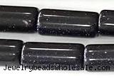 CTB1048 15 inches 8*16mm - 8*18mm tube blue goldstone beads