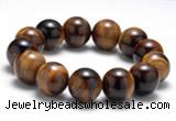 CTB14 8 inches 16mm round yellow tiger eye stretch bracelet